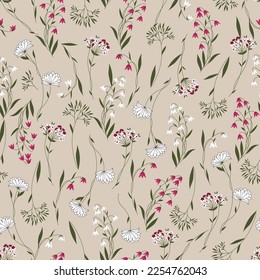 seamless flower pattern on background