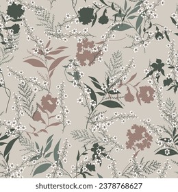 seamless flower pattern on background