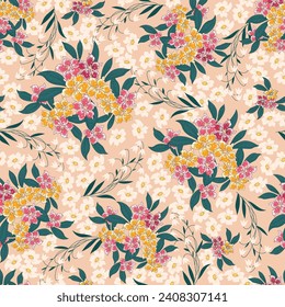 seamless flower pattern on background
