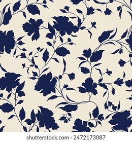 seamless flower pattern on background