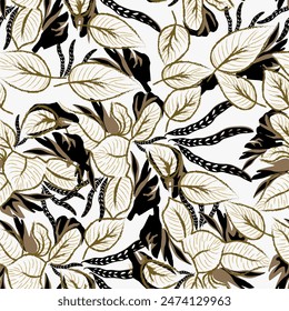 seamless flower pattern on background