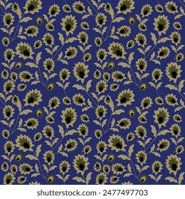 seamless flower pattern on background