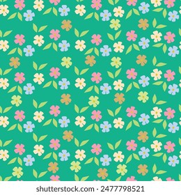 seamless flower pattern on background