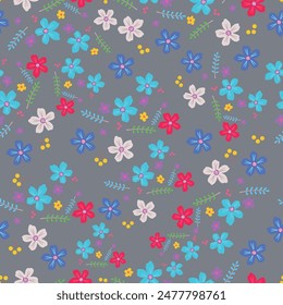 seamless flower pattern on background
