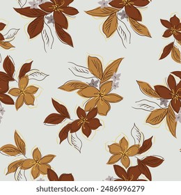 seamless flower pattern on background
