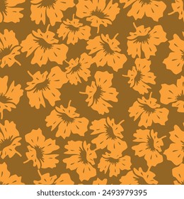 seamless flower pattern on background