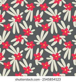 seamless flower pattern on background