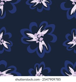 seamless flower pattern on background