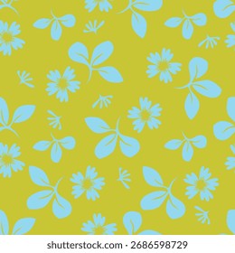seamless flower pattern on background