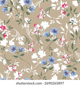 padrão de flor sem costura no fundo