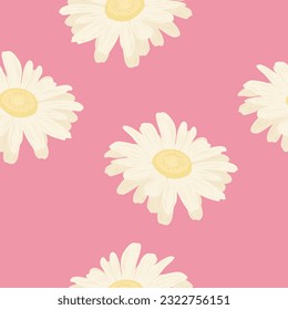 Patrón de flores sin foco sobre fondo brillante. Diásisis de vector lindo.