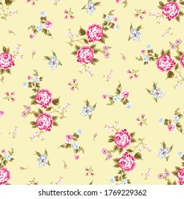 seamless flower pattern on crime