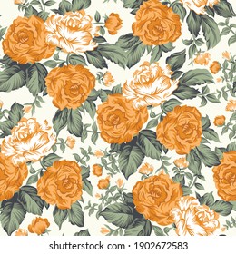 seamless flower pattern on crime