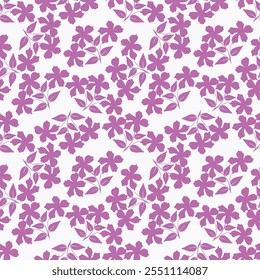 seamless flower pattern on peach background