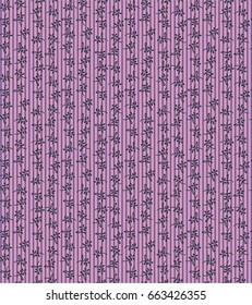 Seamless flower pattern on pink background