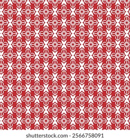 seamless flower pattern on white background