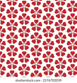 seamless flower pattern on white background