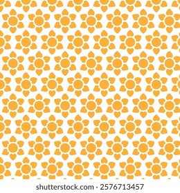 seamless flower pattern on white background