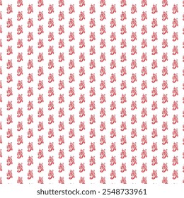 Seamless flower pattern, rustic ditsy print with cute spring botany in liberty arrangement. Pretty botanical design: small hand drawn flowers buds, tiny leaves on white background. Vector illustration