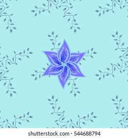 Seamless Flower Pattern. Summer background garden for design