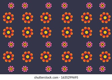 Seamless flower pattern template design vector