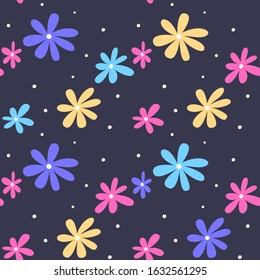 Seamless Flower Pattern. Textile pattern. Floral texture