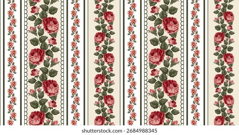 Seamless flower pattern. Textile print pattern