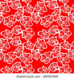 Seamless Flower Pattern (vector)