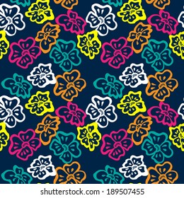 Seamless Flower Pattern (vector)
