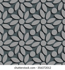 Seamless Flower Pattern. Vector Background