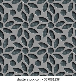 Seamless Flower Pattern. Vector Background