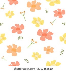 Seamless flower pattern. Vector design for paper,cover,fabric,interior design ,background.