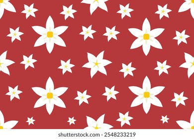 seamless flower pattern vector design