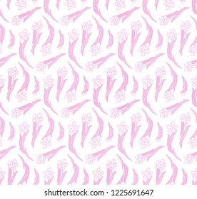 Seamless flower pattern. Vector illustration.