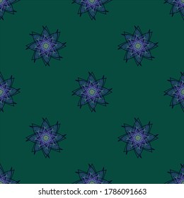 seamless flower pattern, vector illustration