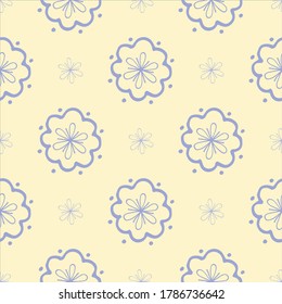 seamless flower pattern, vector illustration