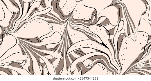 Seamless of flower pattern. Vector illustration