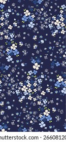 Seamless flower pattern. Vector illustration