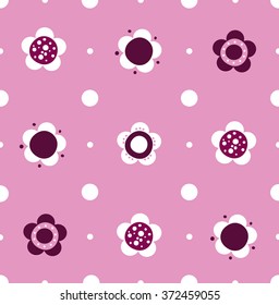 seamless flower pattern. vector illustration