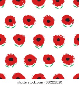 Seamless flower pattern. Vector illustration.