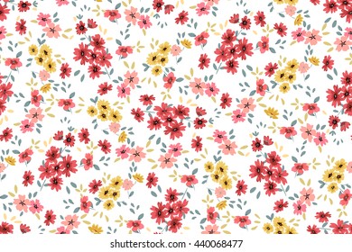 Seamless flower pattern. Vector illustration