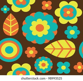 seamless flower pattern. vector illustration