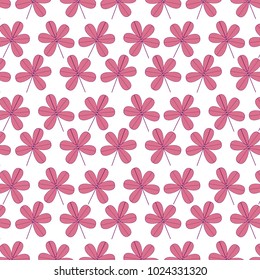 seamless flower stem spring floral pattern