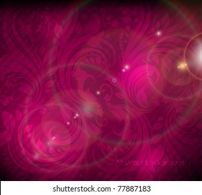 Seamless flower summer wallpaper, vector background for design. eps 10. Free place for text.