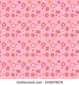Seamless flower texture for babies, vector. Ideal for fabric, wallpaper in the nursery, the coating surface, decoration of children's products, greeting cards and more