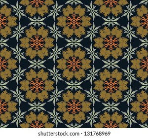 Seamless flower tiling background