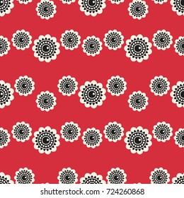 Seamless flower vector decorative pattern with ornament. Background for printing on paper, wallpaper, covers, textiles, fabrics, for decoration, decoupage, scrapbooking and other