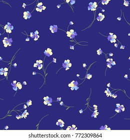 Seamless Flower Vector Pattern