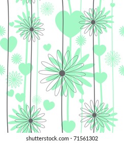 Seamless flower vector texture ( eps 10)
