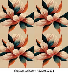 seamless Flower wallpaper pattern on background